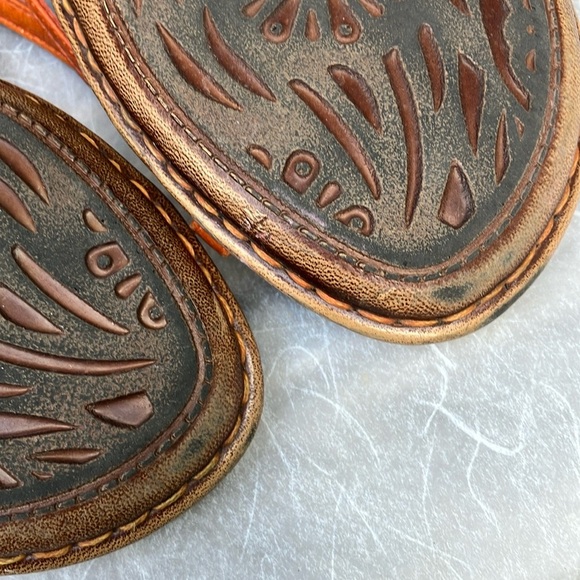 Women’s size 7 eur 38 Born Women's Orange Strappy Sandals - Picture 12 of 16